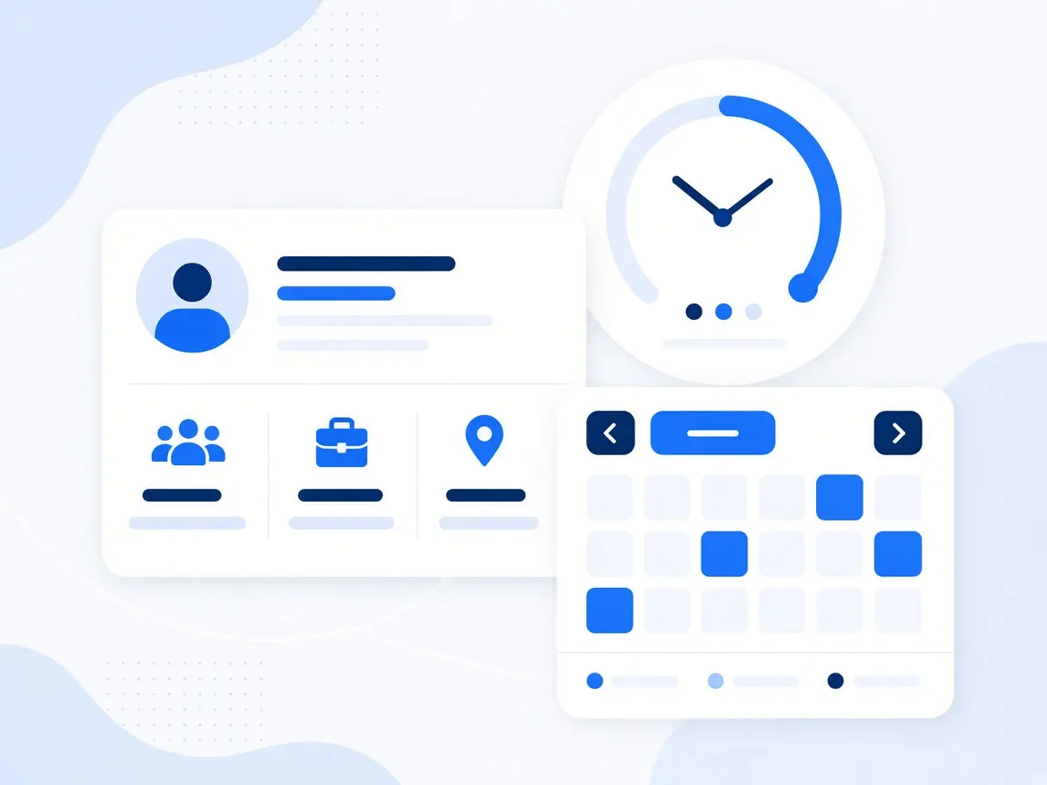 Illustration of attendance, leave and payroll on one employee record.